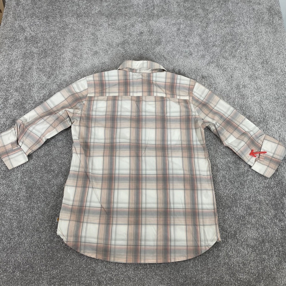 Carhartt Button Down Shirt‎ Womens Extra Small Roll Sleeve Plaid Western - Picture 8 of 16